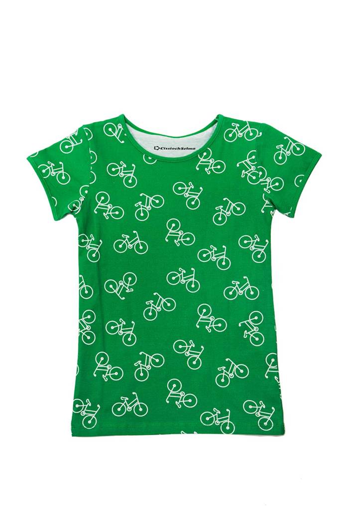 Valda MINI t-shirt Cykeltur Grön