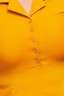 Monica klänning Jeans gul