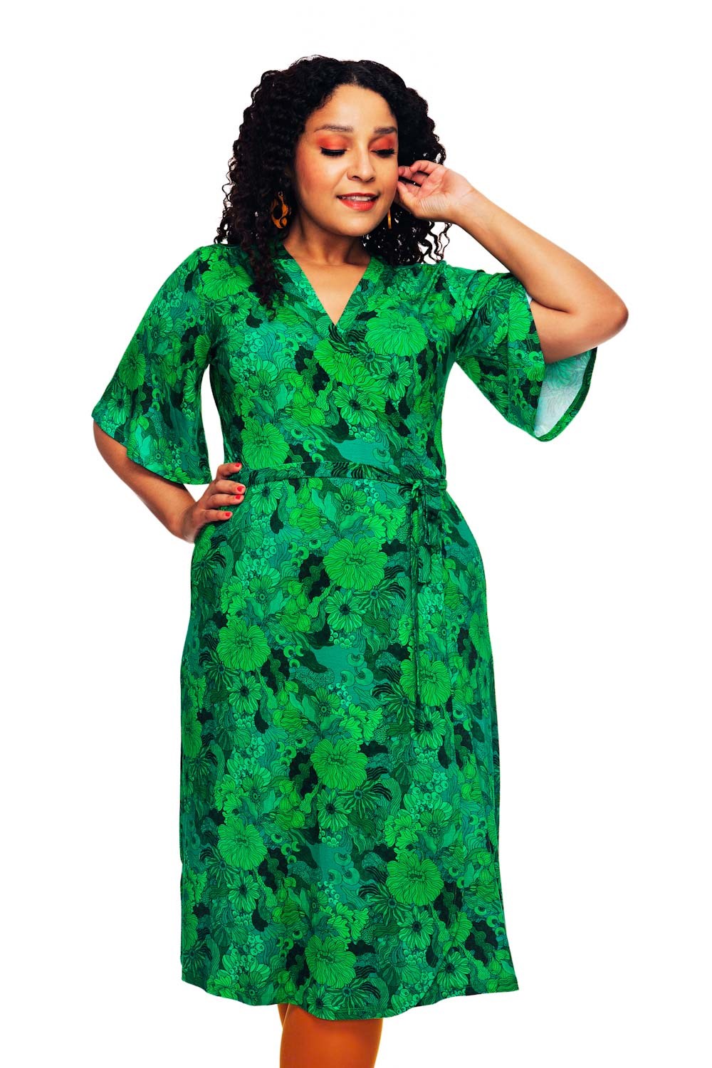 Josefine dress Illusion Grön