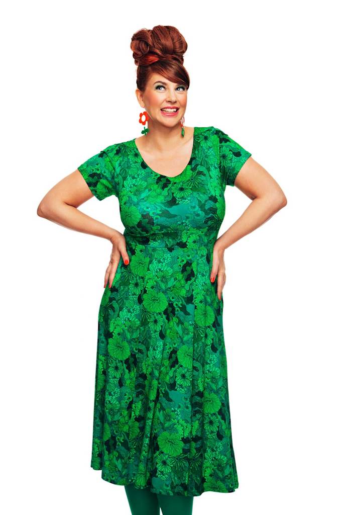 Hedvig klänning Illusion Grön
