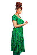 Hedvig klänning Illusion Grön