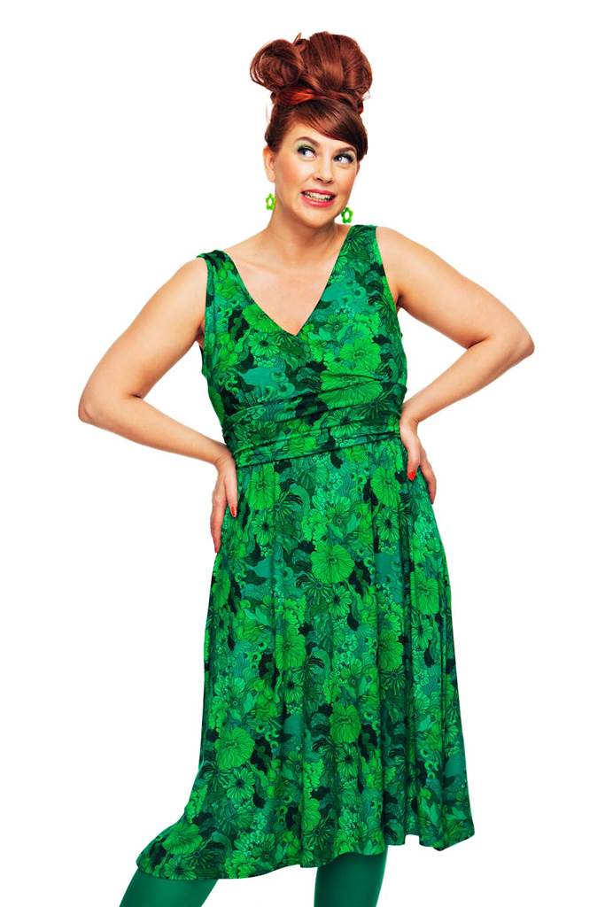 Anna dress Illusion Grön