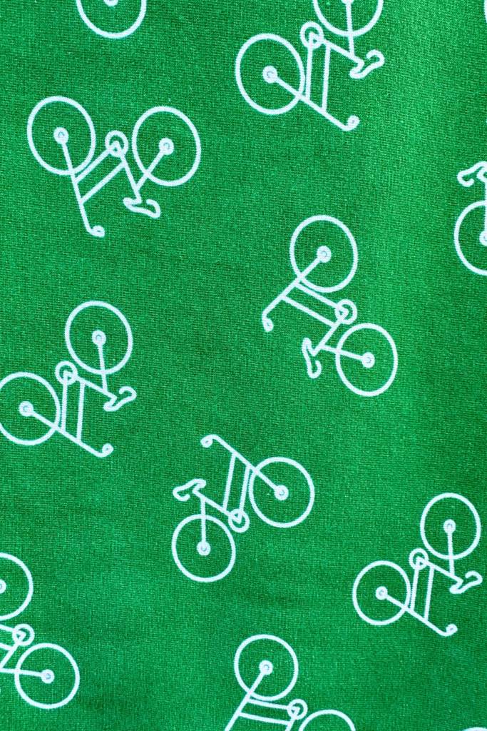 Ekologiskt trikåtyg Cykeltur Grön