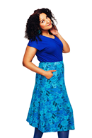 Lisa kjol Illusion Blå