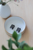 Örhängen Black dotted