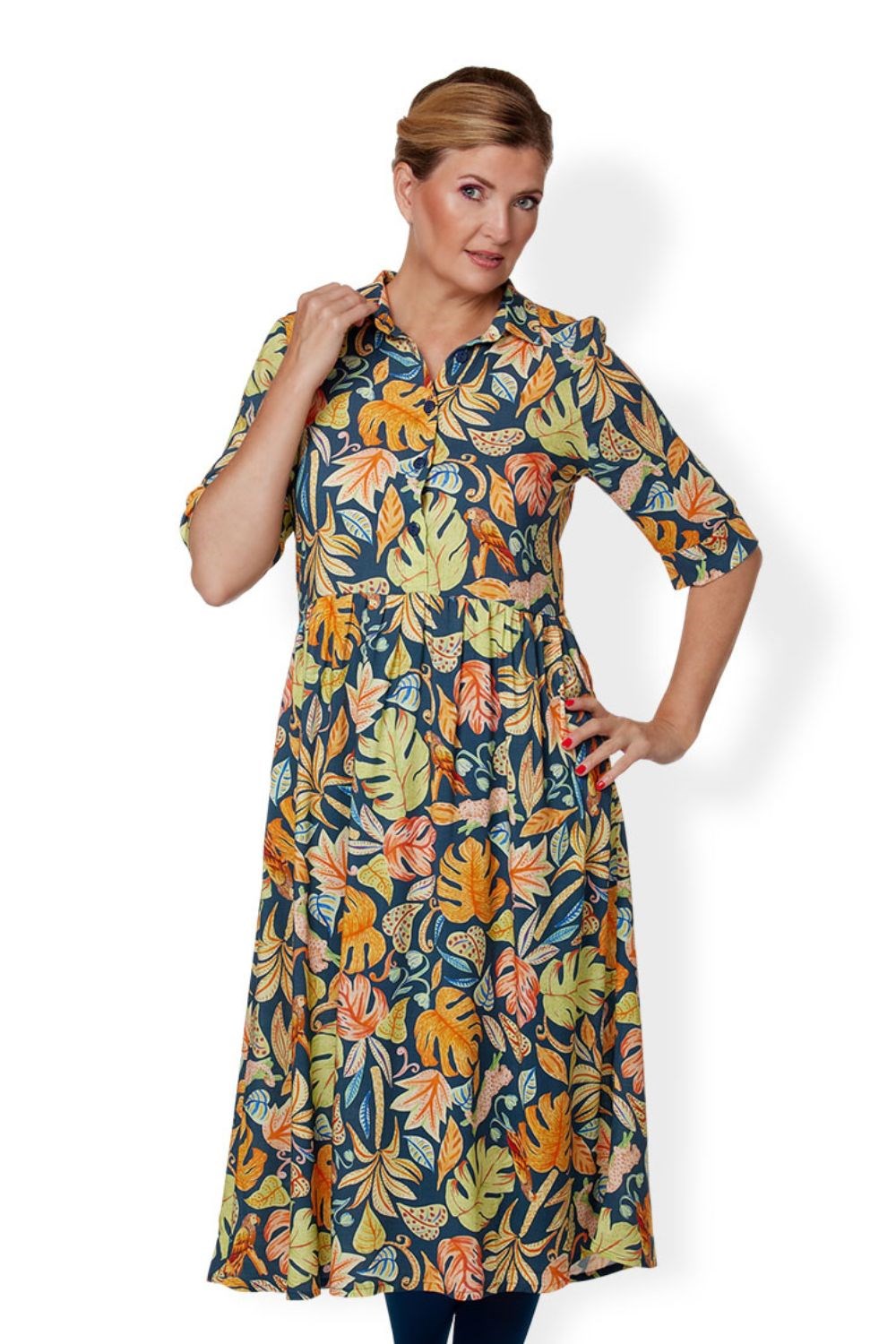 DuLine dress Blue Jungle life