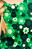 Alice dress Perspektiv Grön - Green floral print dress