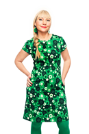 Alice dress Perspektiv Grön - Green floral print dress