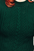 Svea dress Skog - Green knitted dress