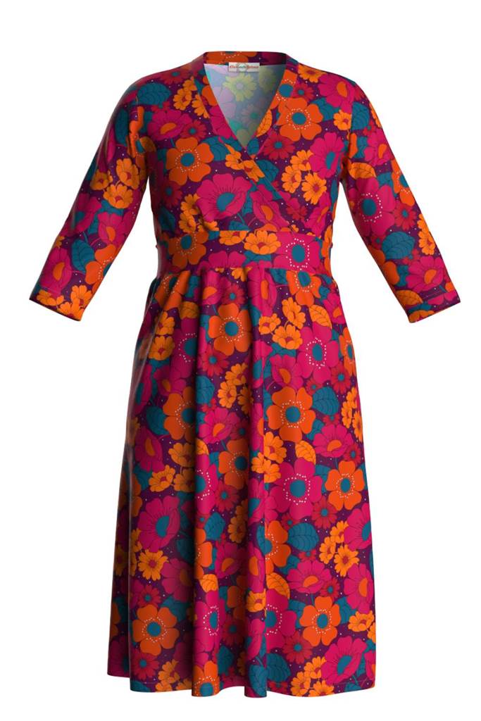 Vera dress Humlesurr Magenta