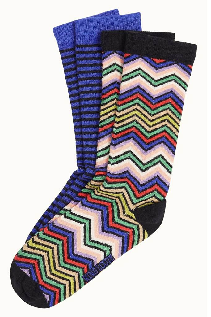 Socks 2 pack Baja blue
