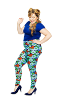 Lo leggings Humlesurr Blå