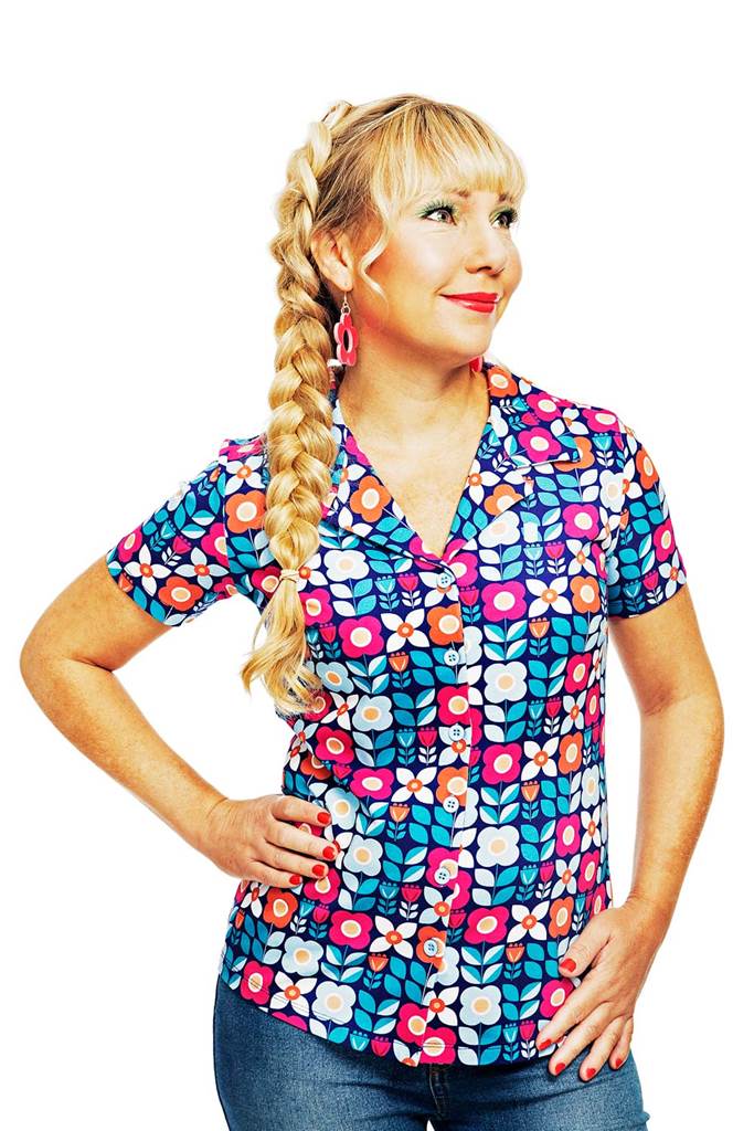 Margit blouse Ängsmark Blå