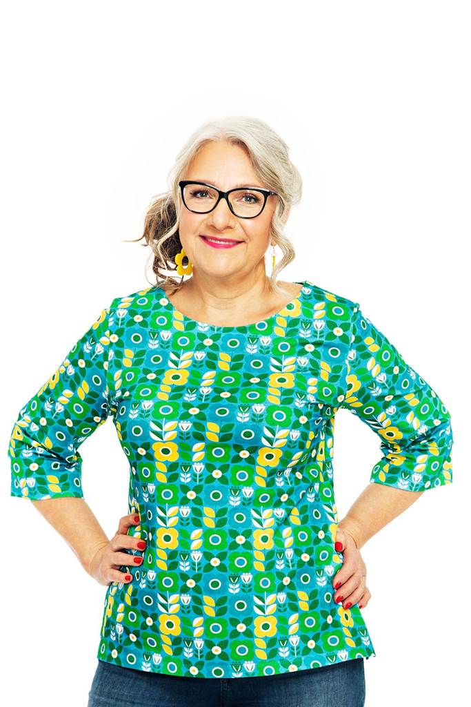 Vendela top Ängsmark Turkos