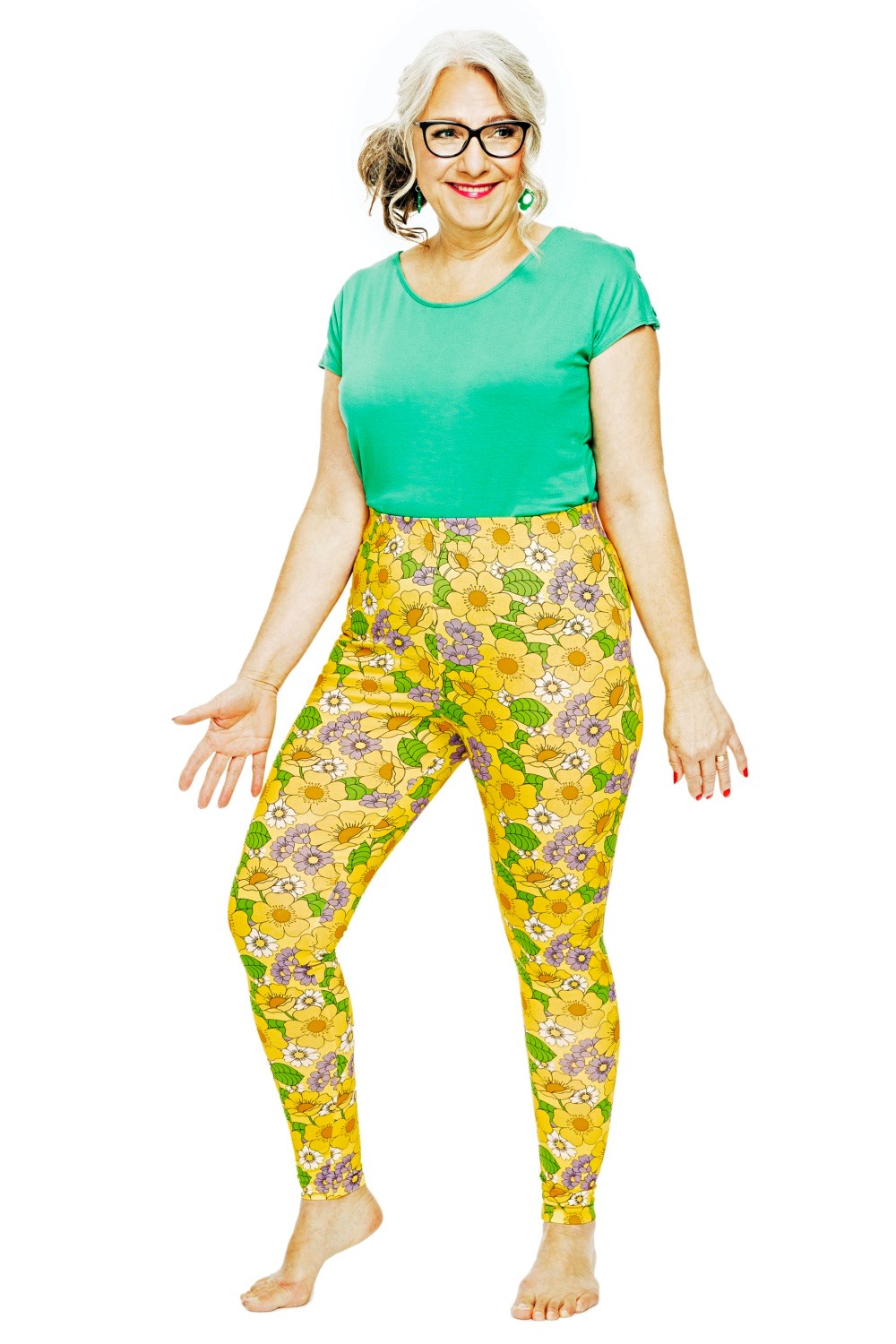 Lo leggings Humlesurr Gul