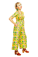 Britta byxdress Humlesurr Gul