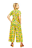 Britta byxdress Humlesurr Gul