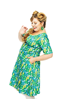 Magda dress Ängsmark Turkos