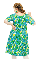 Magda dress Ängsmark Turkos