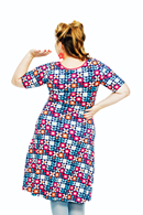 Magda Dress Ängsmark Blå