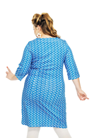Doris dress Mört Blå