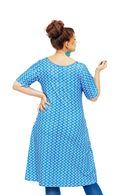 Magda dress Mört Blå