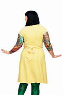Hilda dress Randig Gul