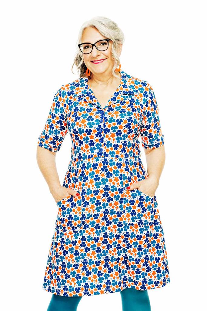 Monica dress Klöver Orange