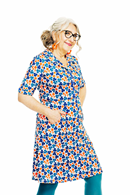 Monica klänning Klöver Orange