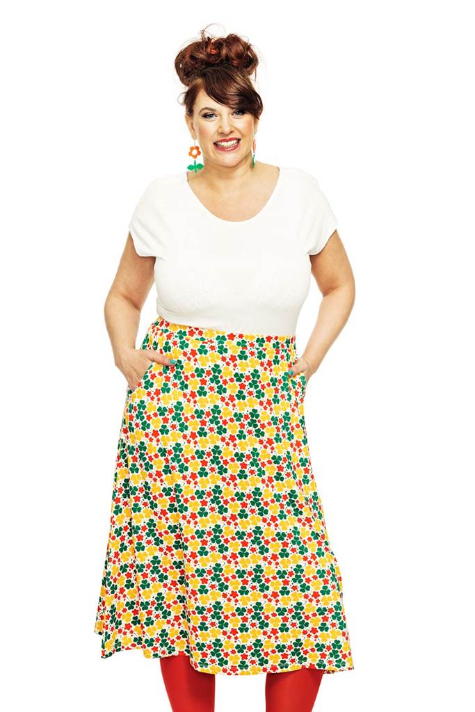 Lisa skirt Klöver Gul