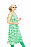 Anna dress Spaljé Grön