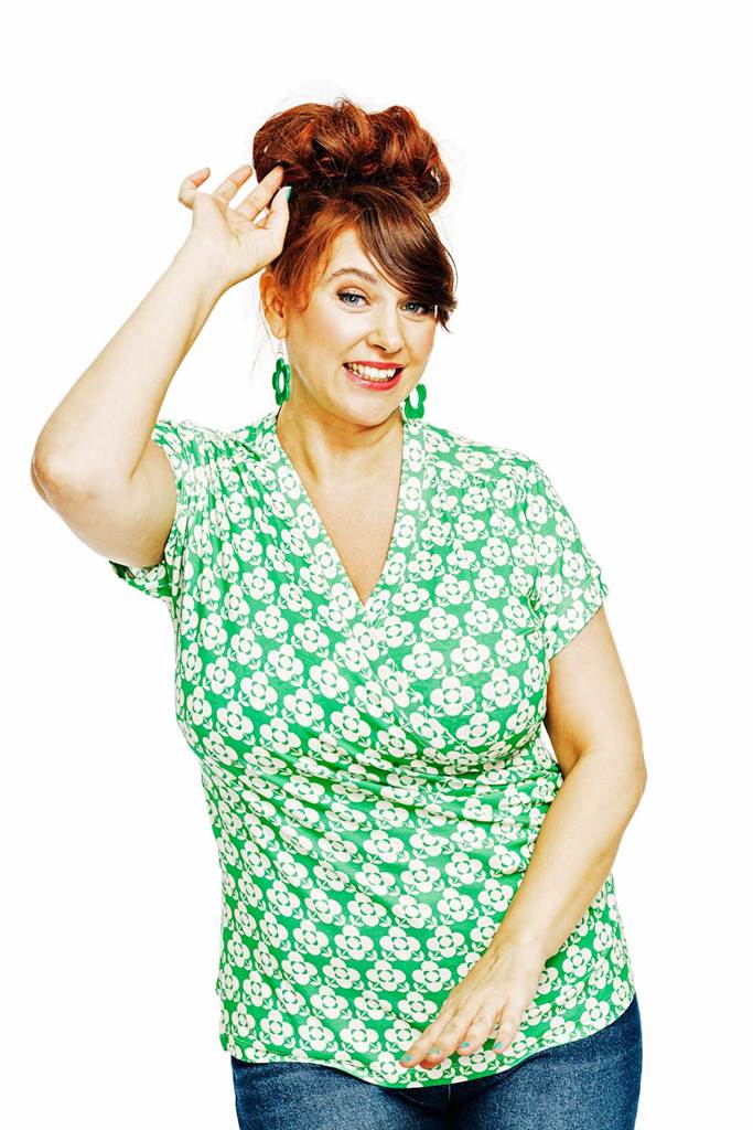 Jessica top Spaljé Grön