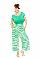 Molly trousers Spaljé Grön