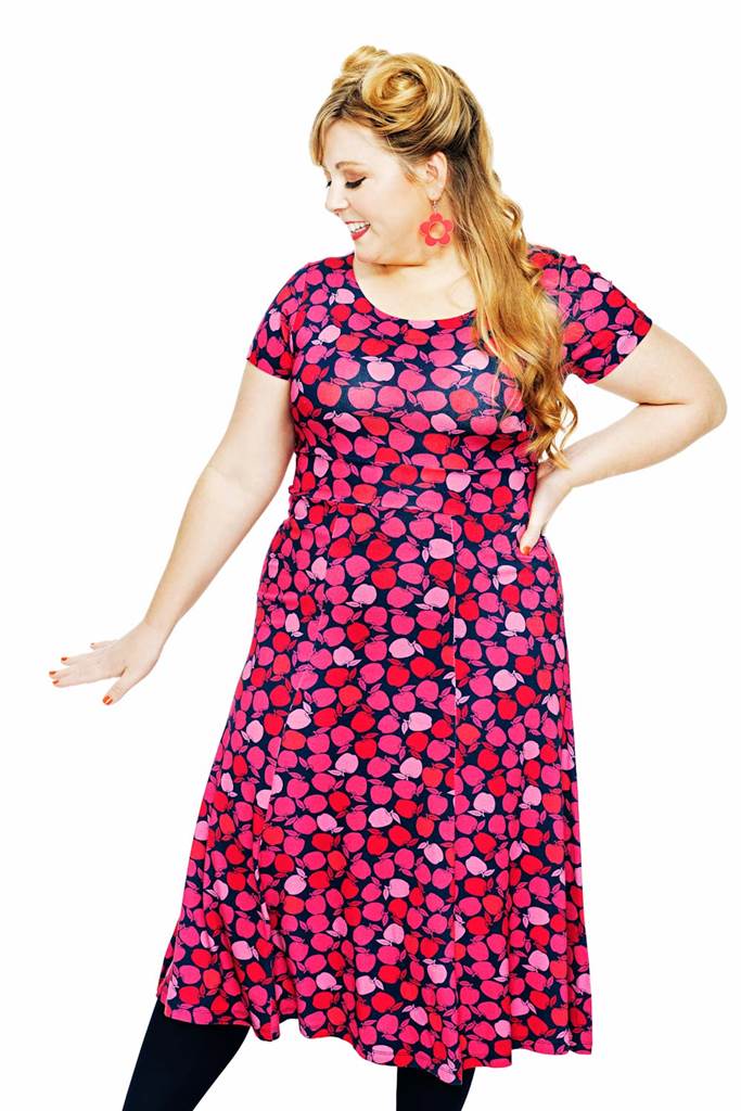 Hedvig dress Äppelpäppel Rosa