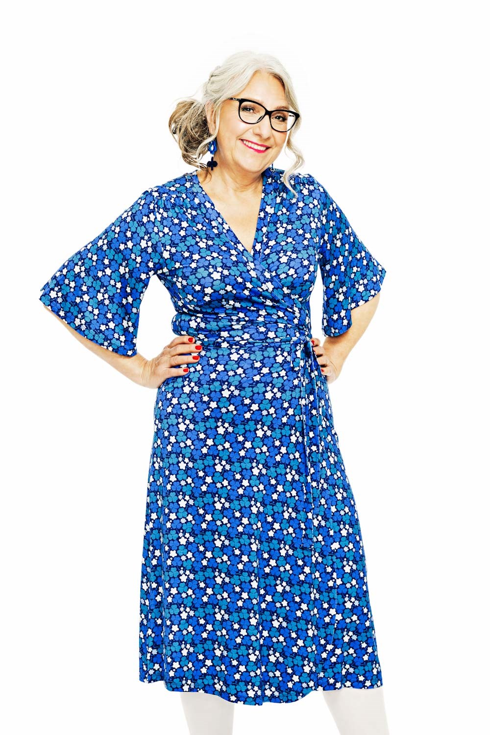 Josefine dress Klöver Blå
