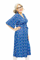Josefine dress Klöver Blå