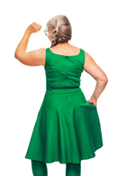 Saga dress Gräs