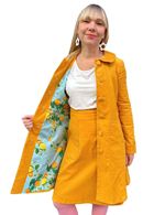 Berit coat Manchester Senap
