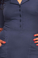 Monica dress Jeans 70s shirt dress