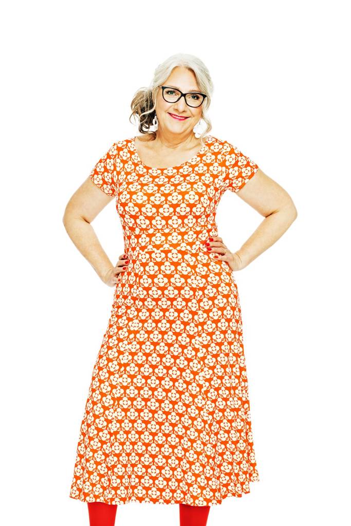 Hedvig dress Spaljé Orange