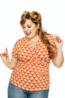 Jessica top Spaljé Orange
