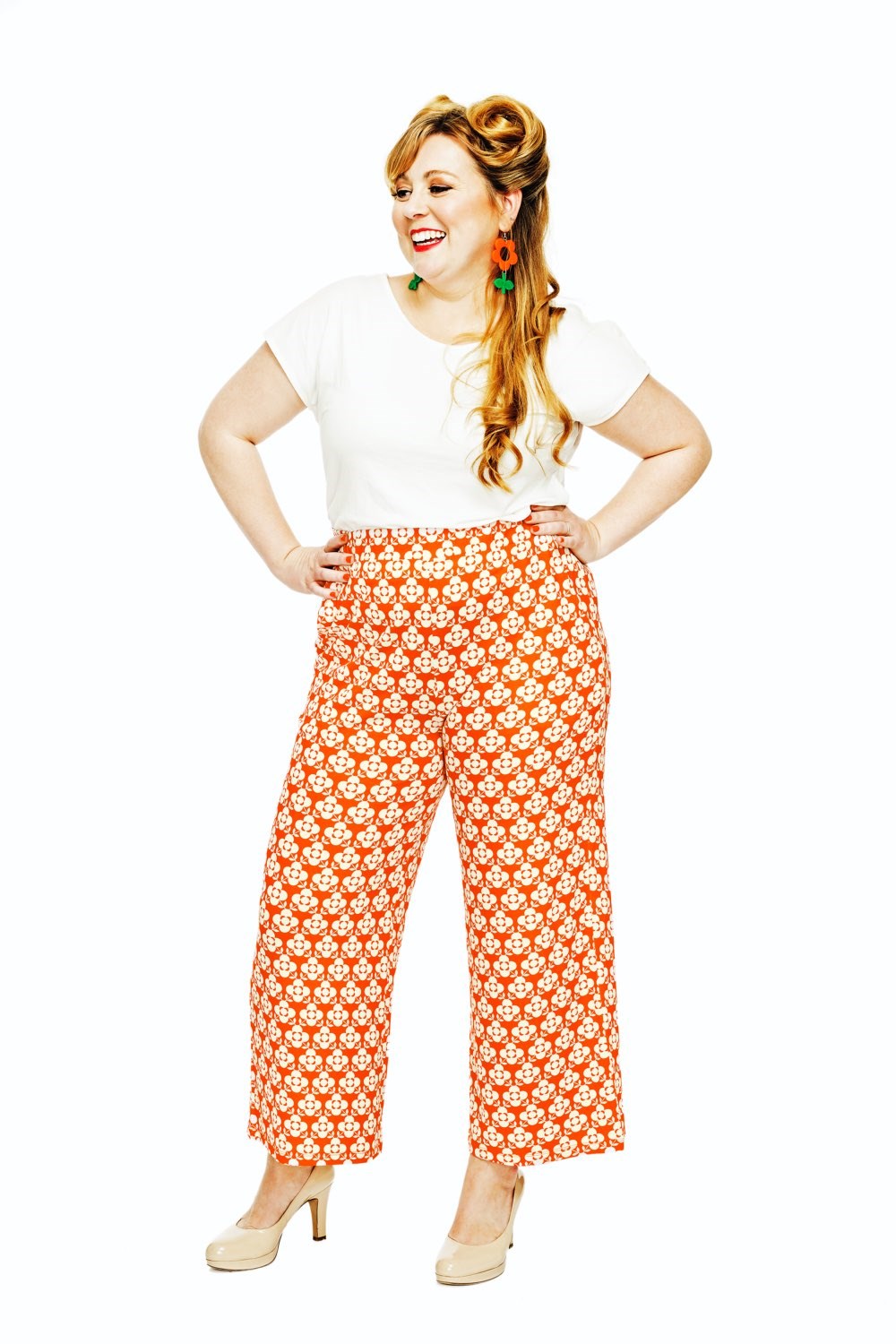 Molly byxor Spaljé Orange