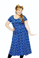 Hedvig dress Klöver Blå