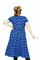 Hedvig klänning Klöver Blå