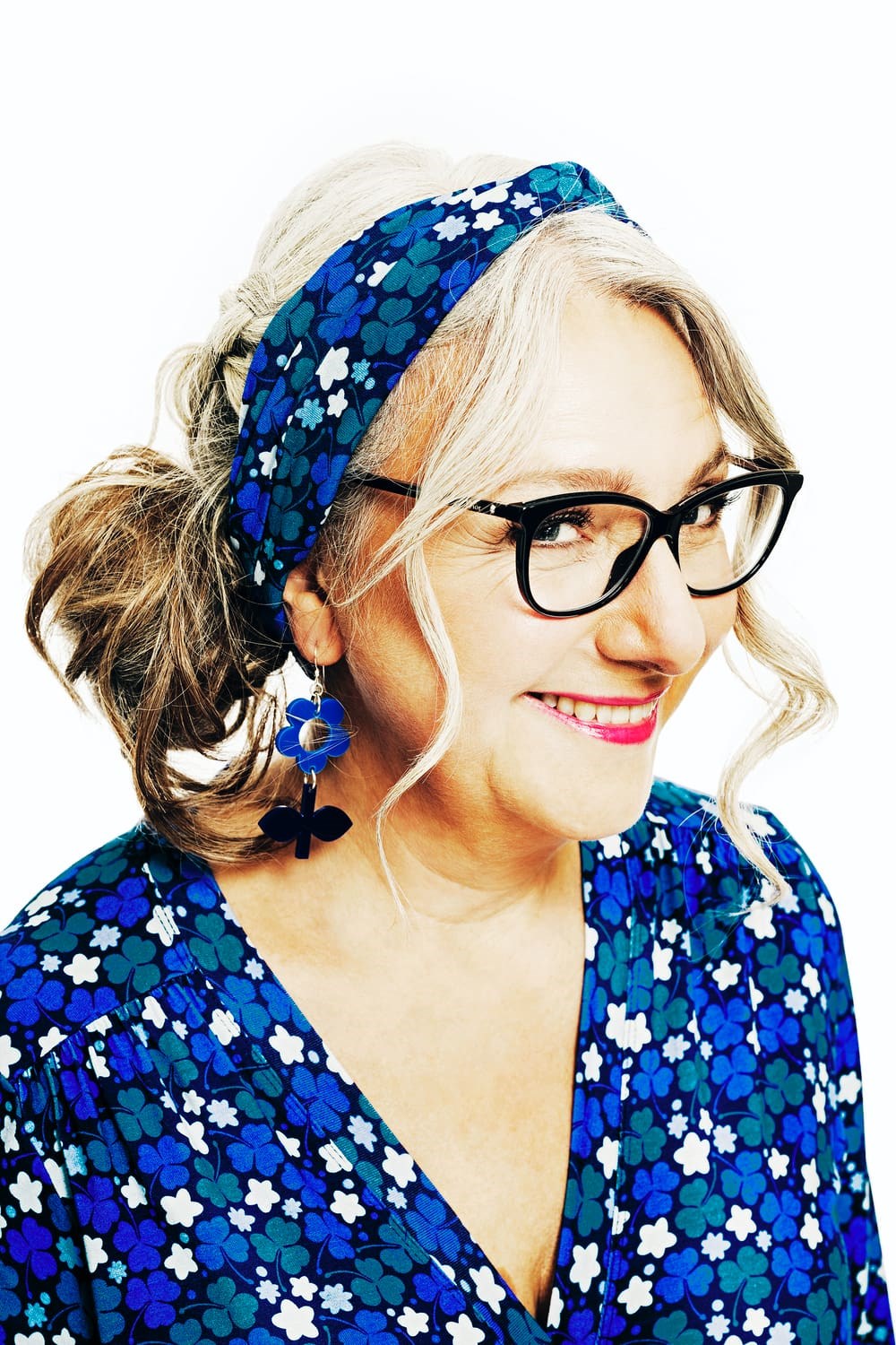 Hedda hairband Klöver Blå