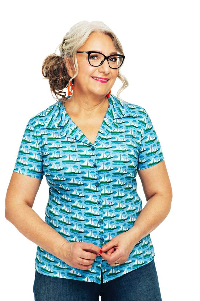 Margit blouse Havsbris