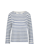 Terry tröja stripe jeansblue