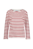 Terry sweater stripe red