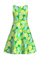 Saga dress Humlesurr Lime
