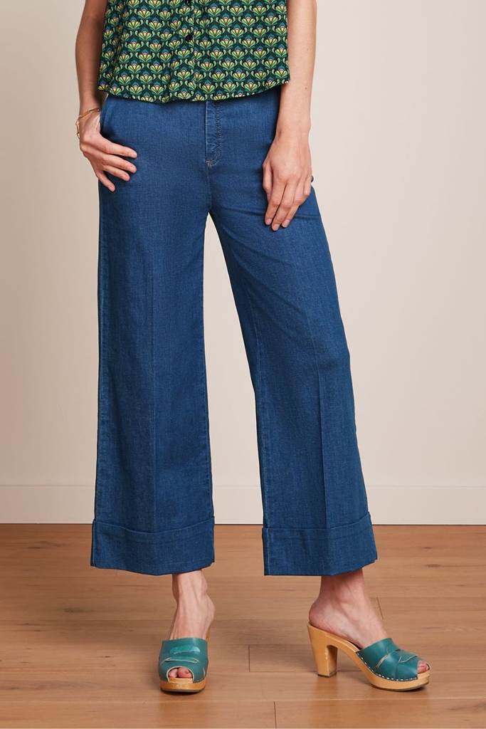 Lisa Culotte byxor denim blue